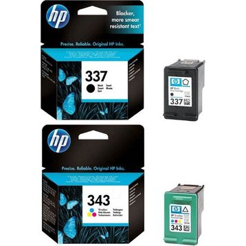 HP 337 343 Renkli Kartuş Seti