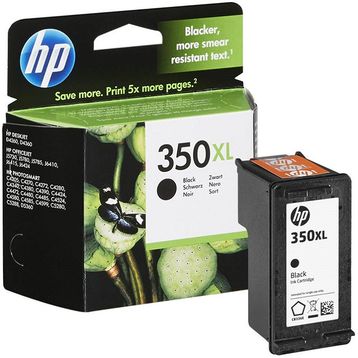 HP 350XL-CB336EE C4280-C4380-C4480-C4580-5280-D4260-D4360-D5360-J5780-J6410 Orijinal Siyah Kartuş