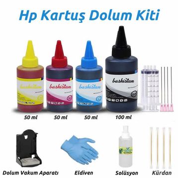 HP 3775 Uyumlu Kartuş Dolum Seti