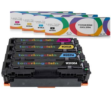 Hp 415A-W2030A Siyah Muadil Chipsiz Toner