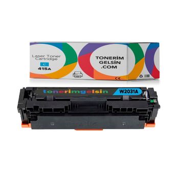 Hp 415A-W2031A Mavi Muadil Chipsiz Toner