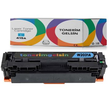 Hp 415A-W2031A Mavi Muadil Chipsiz Toner