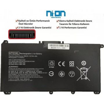 HP 4G8V3EA Notebook Batarya