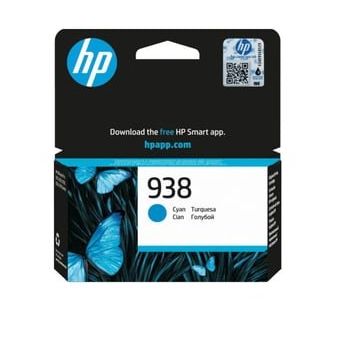 HP 4S6X5PE 938 Cyan Mavi Kartuş