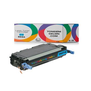 HP 502A-Q6471A Mavi Muadil Toner