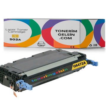 HP 502A-Q6472A Sarı Muadil Toner