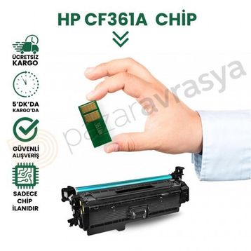 Hp 508A-CF361A Mavi Toner Çipi
