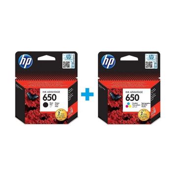 HP 650 Siyah-Renkli Kartuş Seti