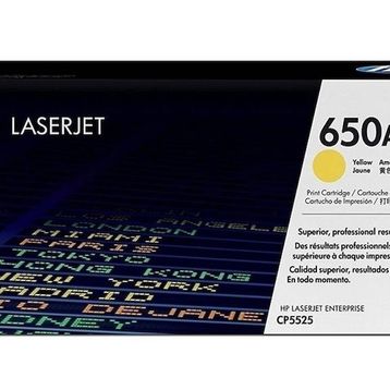 HP (650A) CE272A Sarı Orjinal Toner