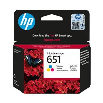 HP 651-C2P11AE Renkli Orjinal Kartuş