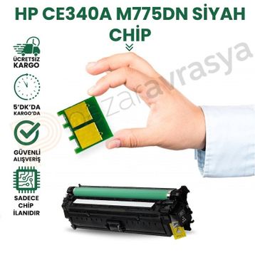HP 651A-CE340A Siyah Toner Chip