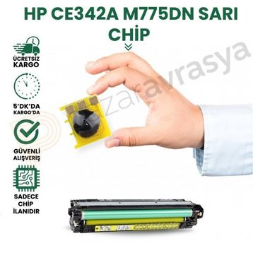 HP 651A-CE342A Sarı Toner Chip