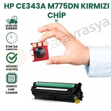 HP 651A-CE343A Kırmızı Toner Chip