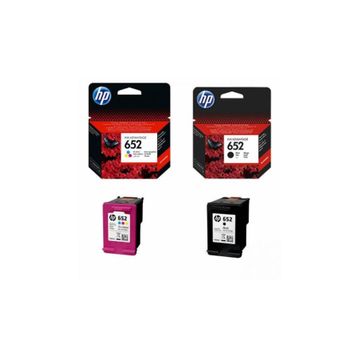 HP 652 F6V24AE F6V25AE Siyah ve Renkli Kartuş Seti