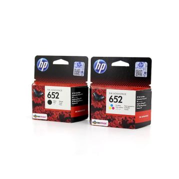 HP 652-F6V24AE Renkli + 652-F6V25AE Siyah Orjinal Kartuş Seti