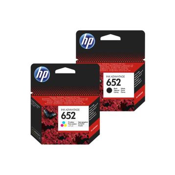 HP 652 Siyah Renkli Orijinal Seti