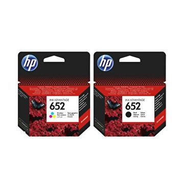 HP 652 Siyah Renkli Orijinal Seti