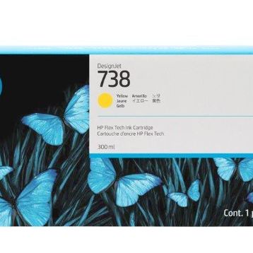 HP 676M8A 738 300 ml Yüksek Kapasiteli Sarı Orijinal Inkjet Kartuş