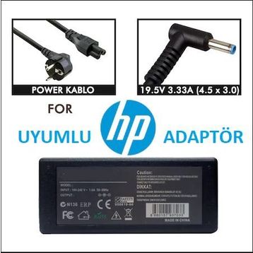 HP 6MQ81EA 6MQ82EA 6MP67ES Uyumlu Notebook Adaptör