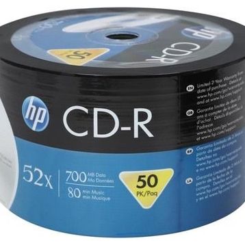 HP 700 mb 80 Min 52X 50'li Shrink CD-R
