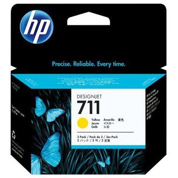 HP 711 CZ136A Sarı 3'lü Kartuş