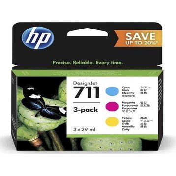 HP 711-P2V32A Renkli Kartuş