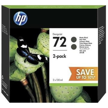 HP 72-P2V33A Mat Siyah 2'li Kartuş