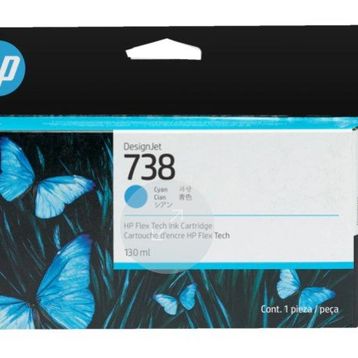 HP 738-498N5A Mavi Orijinal Kartuş