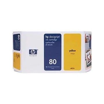 HP 80 C4848A Sarı İnkjet Mürekkep Kartuşu