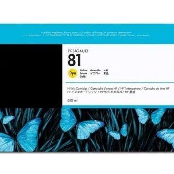 HP 81-C4933A Sarı Kartuş