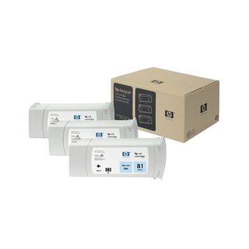 HP 81 C5070A Açık Mavi 3'lü Kartuş