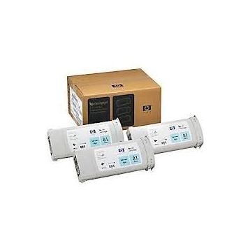 HP 81 C5070A Açık Mavi 3'lü Kartuş