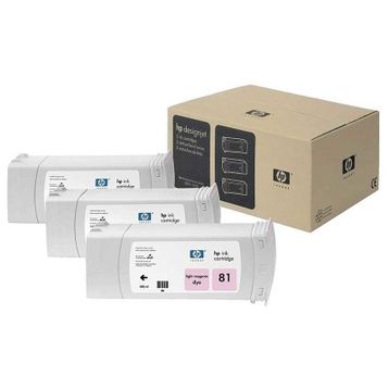 HP 81 C5071A Açık Kırmızı 3'lü Kartuş