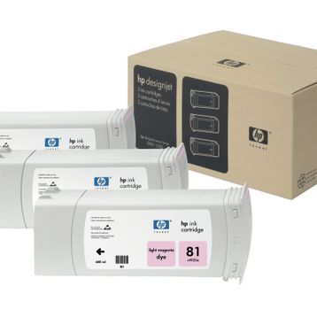 HP 81 C5071A Açık Kırmızı 3'lü Kartuş