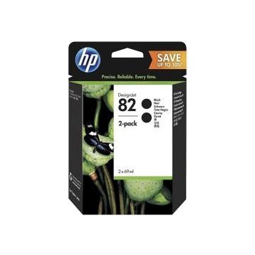 HP 82-P2V34A Siyah 2'li Kartuş