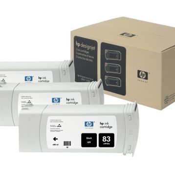 HP 83 C5072A Siyah 3'lü Kartuş