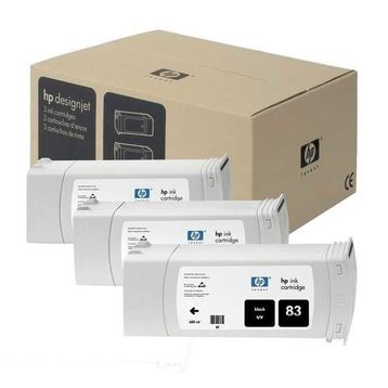 HP 83 C5072A Siyah 3'lü Kartuş