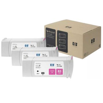 HP 83 C5074A Kırmızı 3'lü Kartuş