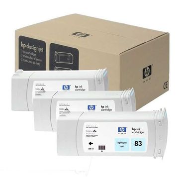 HP 83 C5076A Açık Mavi 3'lü Kartuş