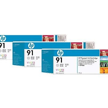 HP 91 C9482A Açık Gri 3'lü Kartuş