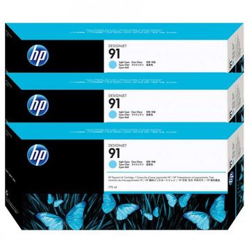 HP 91 C9486A Açık Mavi 3'lü Kartuş