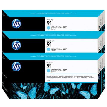 HP 91 C9486A Açık Mavi 3'lü Kartuş