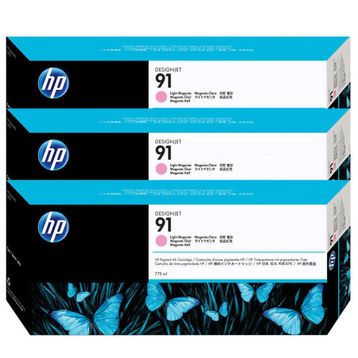 HP 91 C9487A Açık Kırmızı 3'lü Kartuş