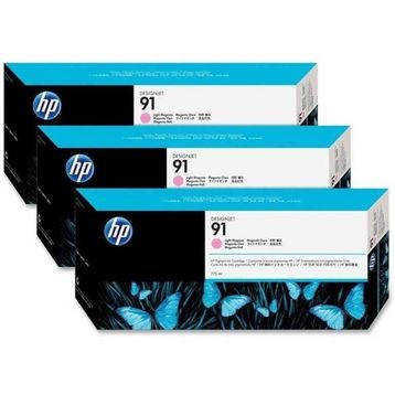 HP 91 C9487A Açık Kırmızı 3'lü Kartuş