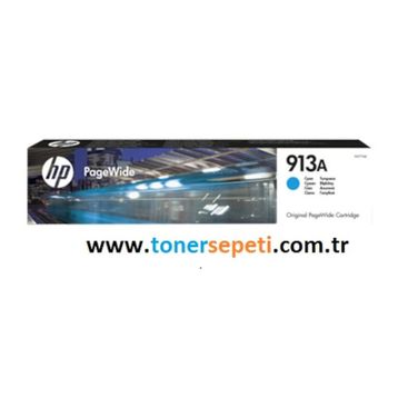 HP 913A F6T77AE Mavi Kartuş