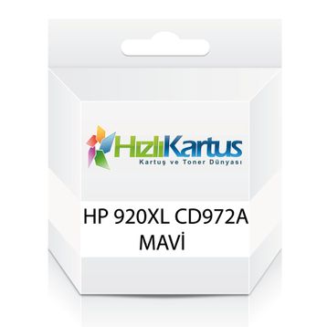HP 920XL-CD972A CY Mavi Muadil Kartuş