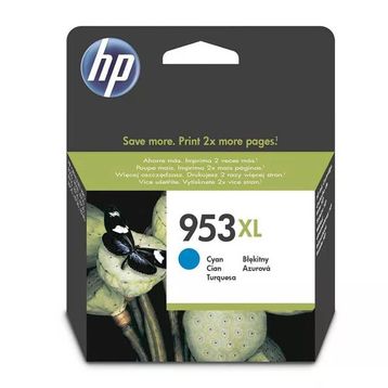 HP 953XL-F6U16AE Yüksek Kapasiteli Mavi Orijinal Kartuş