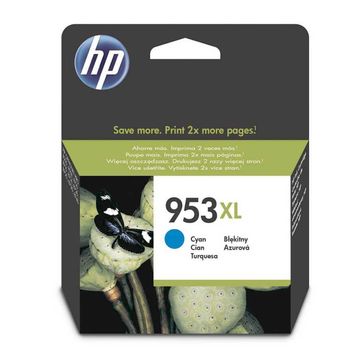 HP 953XL-F6U16AE Yüksek Kapasiteli Mavi Orijinal Kartuş
