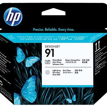 HP C9463A 91 Siyah Fotoğraf ve Açık Gri Baskı Kafası