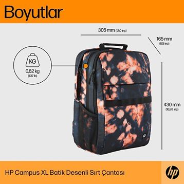HP Campus Xl Tartan Plaid Sırt Çantası